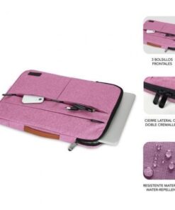 Alternative view of Funda subblim air padding 360 sleeve para portátiles hasta 14"/ rosa