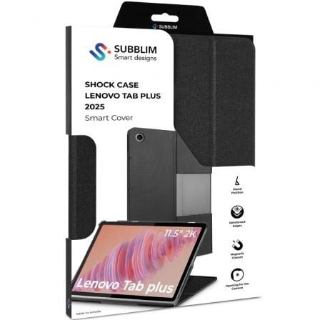 Funda subblim shock case lenovo tab plus 2025 11,5"/ negra - Imagen 4