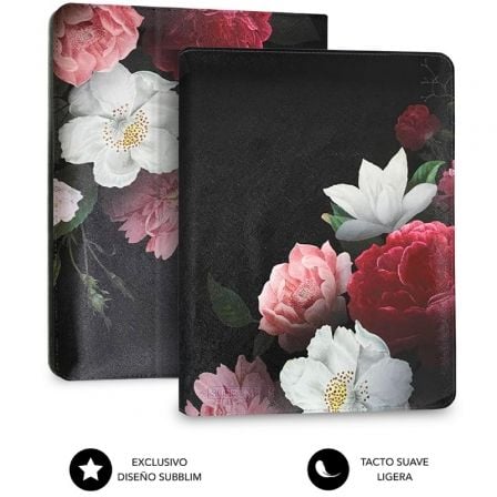 Funda subblim trendy case rosas para tablet de 11"/ negra - Imagen 4