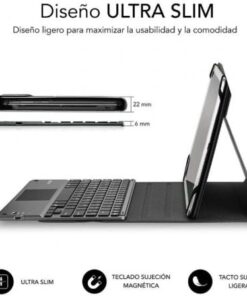 Alternative view of Funda con teclado subblim keytab pro bluetooth touchpad para tablets de 10.1"-10.8"/ negra