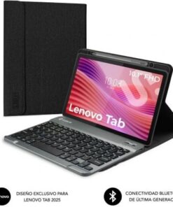 Funda con teclado subblim shock case lenovo tab 10.1" 2025/ negra