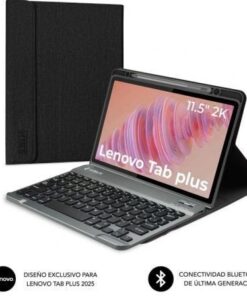 Funda con teclado subblim keytab pro bt lenovo tab 2025 11.5"/ negra