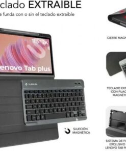 Alternative view of Funda con teclado subblim keytab pro bt lenovo tab 2025 11.5"/ negra