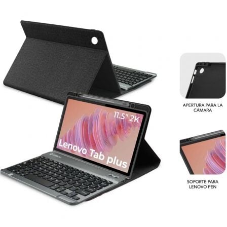 Funda con teclado subblim keytab pro bt lenovo tab 2025 11.5"/ negra - Imagen 4