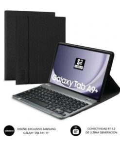 Funda con teclado subblim keytab pro bt para tablets samsung galaxy a9+/ negra