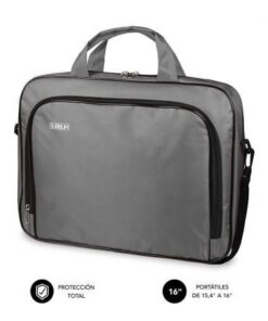 Maletín subblim oxford para portátiles hasta 16"/ gris