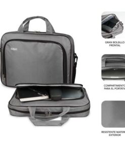 Alternative view of Maletín subblim oxford para portátiles hasta 16"/ gris