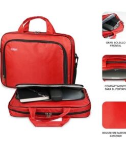 Alternative view of Maletín subblim oxford para portátiles hasta 16"/ rojo