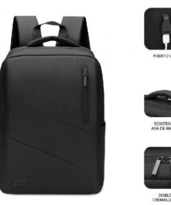 Alternative view of Mochila subblim city backpack para portátiles hasta 15.6"/ puerto usb/ negra