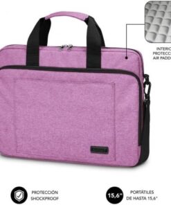 Mochila subblim air padding laptop bag para portátiles hasta 15.6"/ rosa