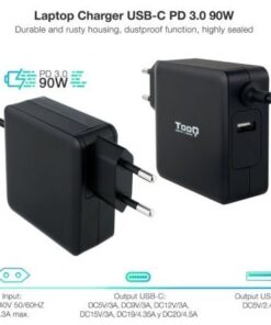 Alternative view of Cargador de portátil tooq tqlc-usbc90pd usb tipo-c/ 90w/ automático/ voltaje 5-20v