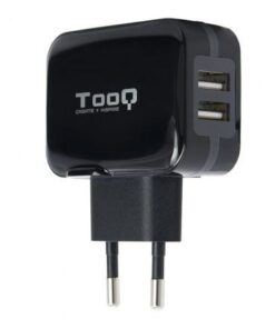 Cargador de pared tooq tqwc-1s02/ 2xusb/ 17w