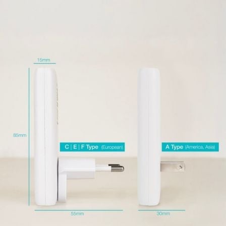 Cargador de pared universal gan para viaje tooq tqwc-gansl65w1a1c/ 1xusb tipo-c/ 1xusb/ 65w - Imagen 2