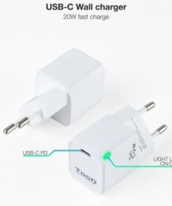Alternative view of Cargador de pared tooq tqwc-pd20wt/ 1xusb tipo-c/ 20w/ blanco