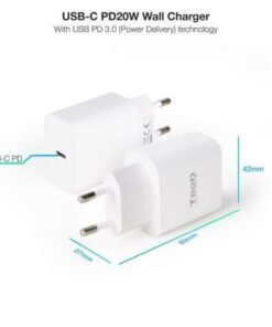 Alternative view of Cargador de pared tooq tqwc-pdusbc20w/ 1xusb tipo-c/ 20w