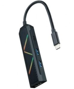 Docking usb tipo-c nanocable 10.16.0401/ 2xusb/ 1xusb tipo-c pd/ 1xhdmi 4k