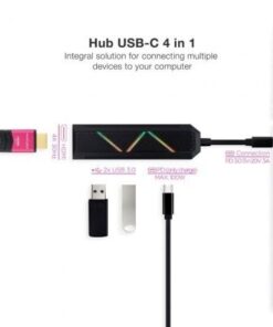 Alternative view of Docking usb tipo-c nanocable 10.16.0401/ 2xusb/ 1xusb tipo-c pd/ 1xhdmi 4k