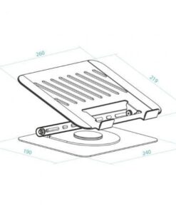 Alternative view of Soporte tooq ph-dafne-s para portátil/ tablet hasta 17"