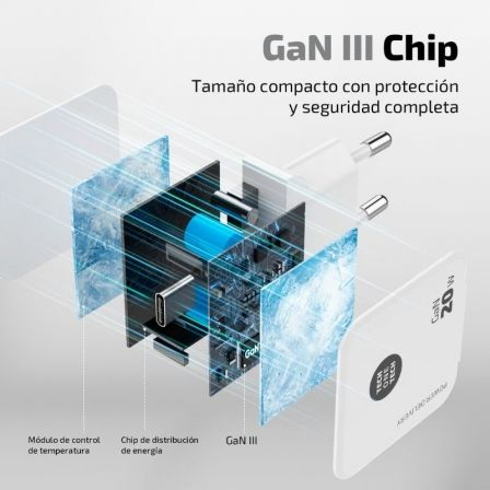 Cargador de pared tech one tech tec2221/ 1xusb tipo-c + cable usb tipo-c/ 20w/ blanco - Imagen 3