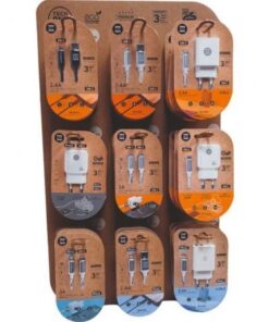 Alternative view of Expositor de cargadores gan y cables tech one tech eko 400903/ 9 ganchos/ incluye 27 productos