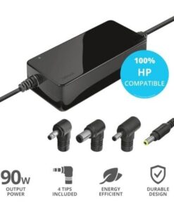 Cargador de portátil trust maxo para hp/ 90w/ automático/ 4 conectores/ voltaje 18-20v