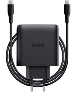 Cargador de pared gan trust maxo 65w/ 1xusb tipo-c/ incluye cable usb tipo-c/ 65w