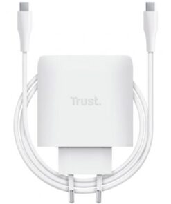 Cargador de pared gan trust maxo 65w/ 1xusb tipo-c/ incluye cable usb tipo-c/ 65w