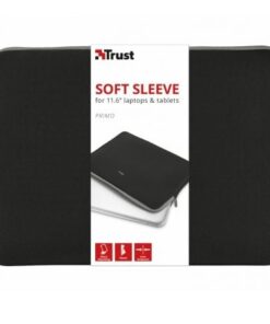 Funda trust primo soft sleeve para portátiles/ tablets hasta 11.6"/ negra