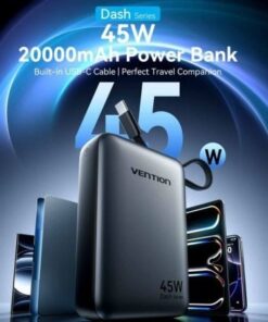 Alternative view of Powerbank 20000mah vention fhgn0/ 45w/ beige/ incluye cable usb tipo-c