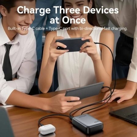 Powerbank 20000mah vention fhgn0/ 45w/ beige/ incluye cable usb tipo-c - Imagen 3