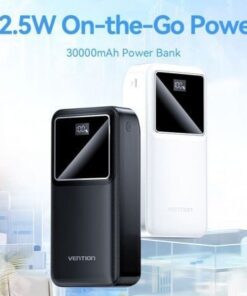 Alternative view of Powerbank 30000mah vention fhmw0/ 22.5w/ blanca