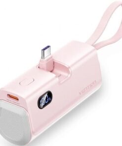 Powerbank 4800mah vention fhqp0/ 22.5w/ rosa