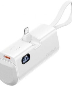 Powerbank 4800mah vention fhrw0/ 22.5w/ blanca/ incluye cable usb tipo-c y lightning