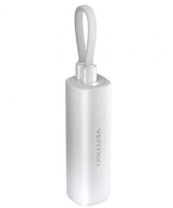Powerbank 5000mah vention fhwm0/ 20w/ gris/ incluye cable usb tipo-c y lightning