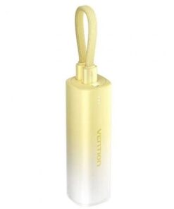 Powerbank 5000mah vention fhwy0/ 20w/ amarilla/ incluye cable usb tipo-c y lightning