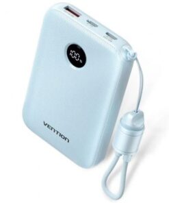 Powerbank 10000mah vention fkal0-c/ 22.5w/ azul/ incluye cable usb tipo-c
