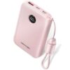 Powerbank 10000mah vention fkap0-c/ 22.5w/ rosa/ incluye cable usb tipo-c