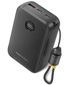 Powerbank 20000mah vention fkbb0-c/ 22.5w/ negro/ incluye cable usb tipo-c