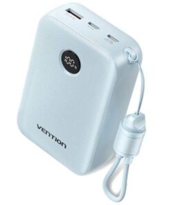 Powerbank 20000mah vention fkbl0-c/ 22.5w/ azul/ incluye cable usb tipo-c