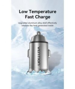 Alternative view of Cargador de coche vention ffah0/ 2xusb/ 18w