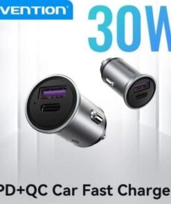 Alternative view of Cargador de coche vention fffh0/ 1xusb-tipo c/ 1xusb/ 30w
