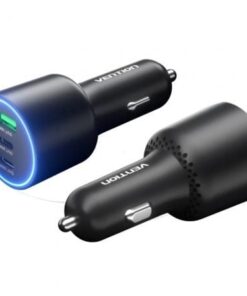 Cargador de coche vention ffqb0/ 2xusb-tipo c/ 1xusb/ 100w