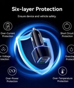 Alternative view of Cargador de coche vention ffrb0/ 1xusb-tipo c/ 1xusb/ 48w