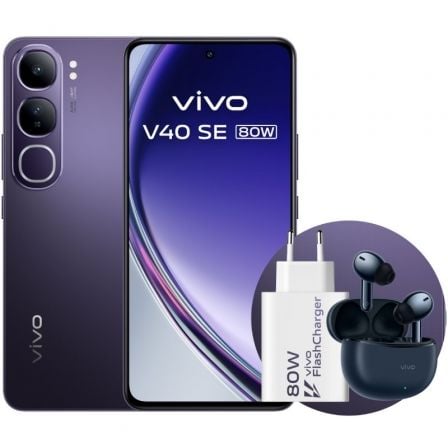 Smartphone vivo v40 se 80w 8gb/ 256gb/ 6.67"/ 5g/ negro
