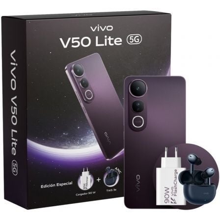 Smartphone vivo v50 lite 8gb/ 256gb/ 6.77"/ 5g/ negro fantasmal - Imagen 5