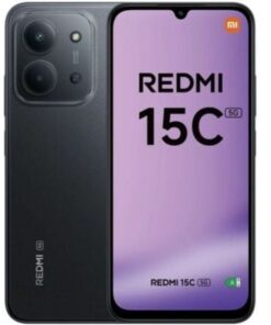 Smartphone xiaomi redmi 15c 4gb/ 128gb/ 6.9"/ 5g/ negro