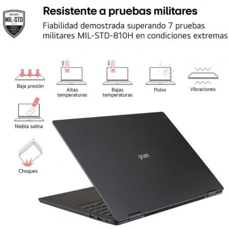 Portátil lg gram 14z90t-g.ad88b intel core ultra 7-255h/ 32gb/ 1tb ssd/ 14"/ win11 - Imagen 3