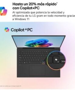 Alternative view of Portátil lg gram 16z90ts-g.au99b intel core ultra 9-288v/ 32gb/ 1tb ssd/ 16"/ win11