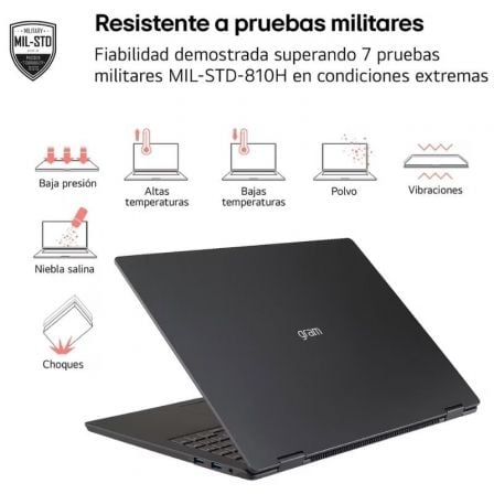Portátil lg gram 17zd90t-g.ax88b intel core ultra 7-255h 32gb/ 1tb ssd/ 17"/ sin sistema operativo - Imagen 3