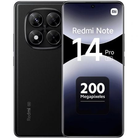 Smartphone xiaomi redmi note 14 pro 12gb/ 512gb/ 6.67"/ 5g/ negro medianoche